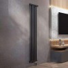 Трубчатый радиатор КЗТО РС 1-1500-15, нижнее с вентилем, 1/2, ВхШхГ - 1540х617х40