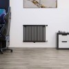 Трубчатый радиатор КЗТО РС 1-500-11, нижнее с вентилем, 1/2, ВхШхГ - 540х453х40