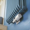 Трубчатый радиатор КЗТО РС 2-750-8, нижнее правое с вентилем, 1/2, ВхШхГ - 790х330х100