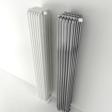 Трубчатый радиатор КЗТО РС 5-1200-5, нижнее с вентилем, 1/2, ВхШхГ - 1240х207х292