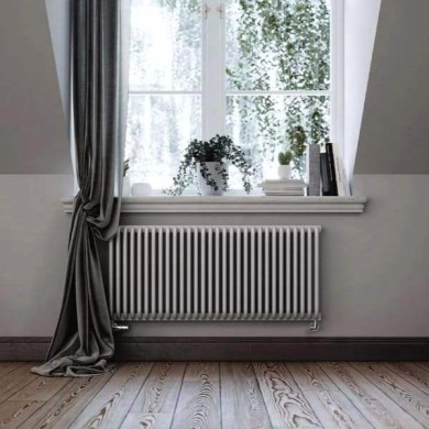 Трубчатый радиатор КЗТО РСК 1-300-24, боковое, 1/2, ВхШхГ - 342х986х42