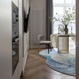 Трубчатый радиатор КЗТО РСК 2-750-12, нижнее левое с вентилем, 1/2, ВхШхГ - 792х494х102