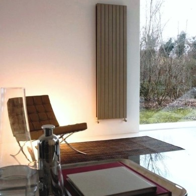 Трубчатый радиатор КЗТО Соло В 1-1250-5, нижнее левое с вентилем, 1/2 ВхШхГ - 1284х221х42