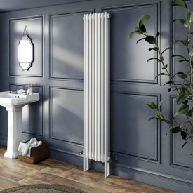 Трубчатый радиатор Rifar TUBOG 3180/11 B RAL 9016 белый глянцевый, боковое, ВхШхГ - 1800х506х107