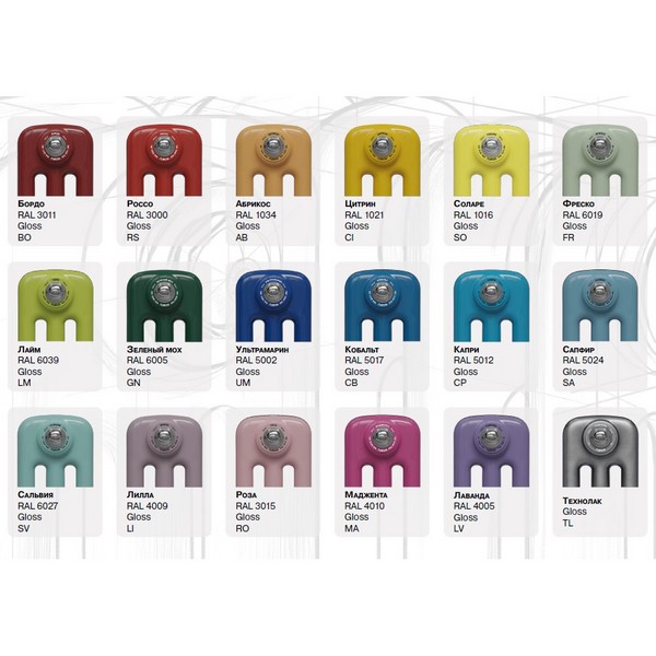 Трубчатый радиатор Rifar TUBOG 2200/14 B RAL 9016 белый глянцевый, боковое, ВхШхГ - 2000х644х66