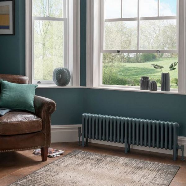 Трубчатый радиатор Rifar TUBOG 2037/27 B RAL 9016 белый глянцевый, боковое, ВхШхГ - 365х1242х66