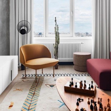 Трубчатый радиатор Rifar TUBOG 3042/5 B RAL 9016 белый глянцевый, боковое, ВхШхГ - 415х230х107