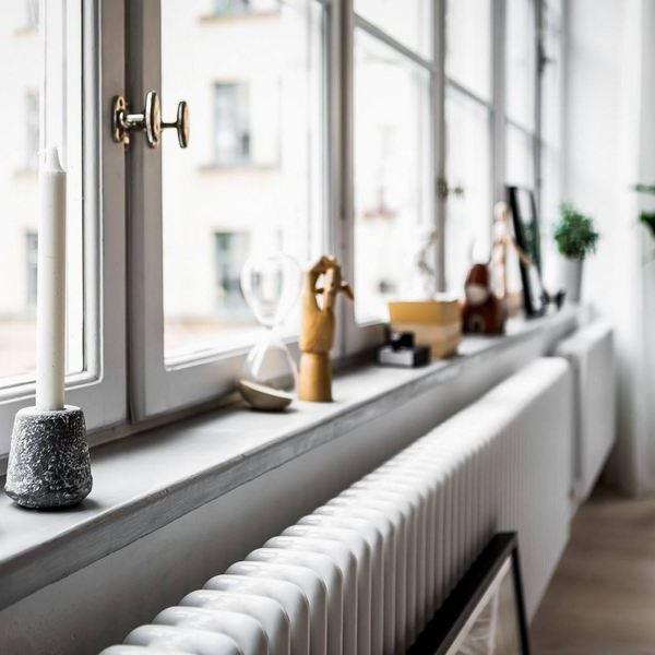 Трубчатый радиатор Rifar TUBOG 3047/21 B RAL 9016 белый глянцевый, боковое, ВхШхГ - 465х966х107