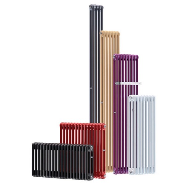 Трубчатый радиатор Rifar TUBOG 3047/21 B RAL 9016 белый глянцевый, боковое, ВхШхГ - 465х966х107