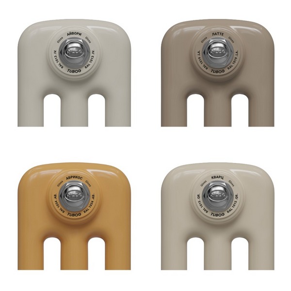 Трубчатый радиатор Rifar TUBOG 515 мм высотой белый