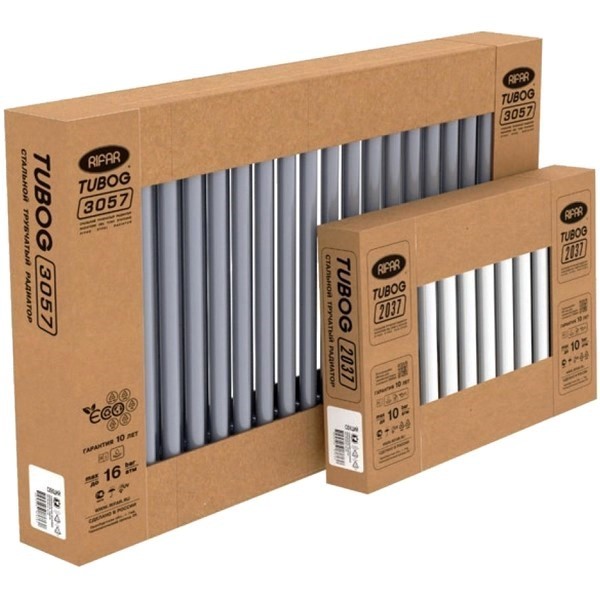 Трубчатый радиатор Rifar TUBOG 515 мм высотой белый