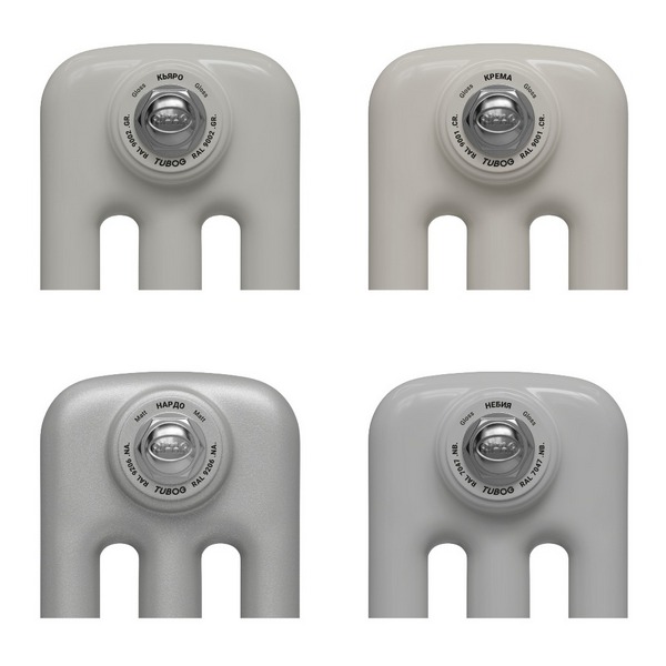 Трубчатый радиатор Rifar TUBOG 2052/22 B RAL 9016 белый глянцевый, боковое, ВхШхГ - 515х1012х66