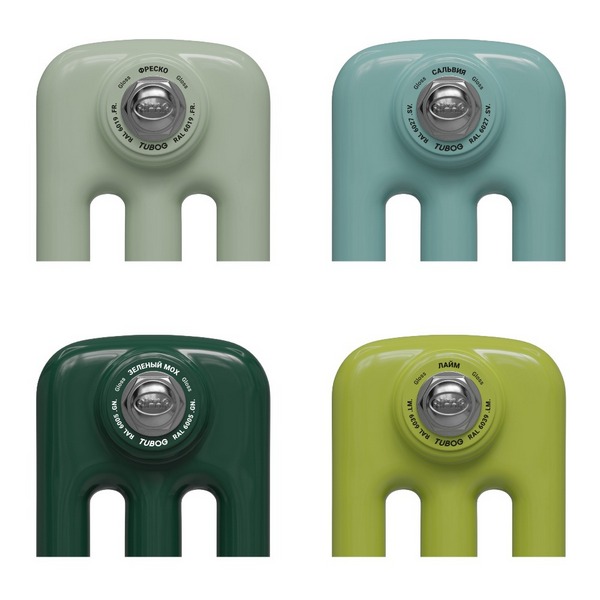 Трубчатый радиатор Rifar TUBOG 565 мм высотой белый