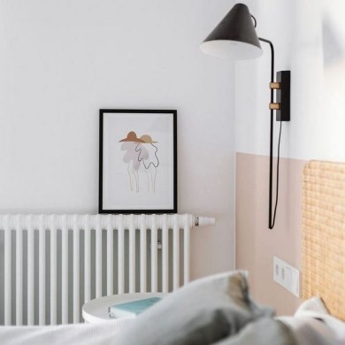 Трубчатый радиатор Rifar TUBOG 2067/34 B RAL 9016 белый глянцевый, боковое, ВхШхГ - 665х1564х66