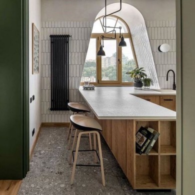 Трубчатый радиатор Rifar TUBOG 2100/7 B, антрацит матовый, боковое, ВхШхГ - 1000х322х66