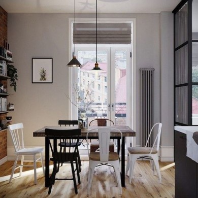 Трубчатый радиатор Rifar TUBOG 3120/5 B, титан матовый, боковое, ВхШхГ - 1200х230х107