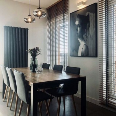 Трубчатый радиатор Rifar TUBOG 3150/15 B, антрацит матовый, боковое, ВхШхГ - 1500х690х107