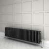 Трубчатый радиатор Rifar TUBOG 2042/35 B, антрацит матовый, боковое, ВхШхГ - 415х1610х66