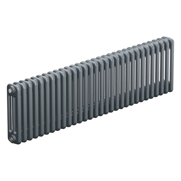 Трубчатый радиатор Rifar TUBOG 3067/12 B, титан матовый, боковое, ВхШхГ - 665х552х107