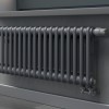 Трубчатый радиатор Rifar TUBOG 2072/52 B, титан матовый, боковое, ВхШхГ - 715х2392х66