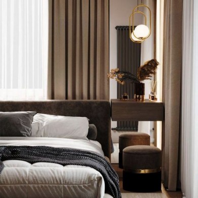 Трубчатый радиатор Rifar TUBOG 2097/15 DV1 антрацит матовый, нижнее с вентилем, ВхШхГ - 965х690х66