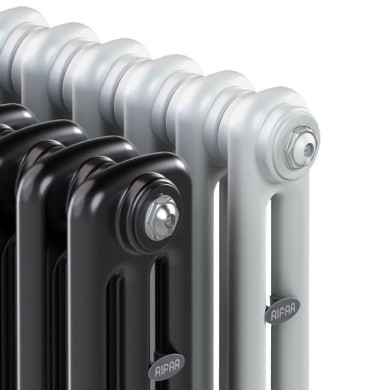 Трубчатый радиатор Rifar TUBOG 2077/54 B RAL 9016 белый глянцевый, боковое, ВхШхГ - 765х2484х66