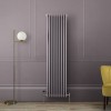 Трубчатый радиатор Rifar TUBOG 3180/7 B RAL 9016 белый глянцевый, боковое, ВхШхГ - 1800х322х107