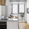 Трубчатый радиатор Rifar TUBOG 2200/8 B RAL 9016 белый глянцевый, боковое, ВхШхГ - 2000х368х66