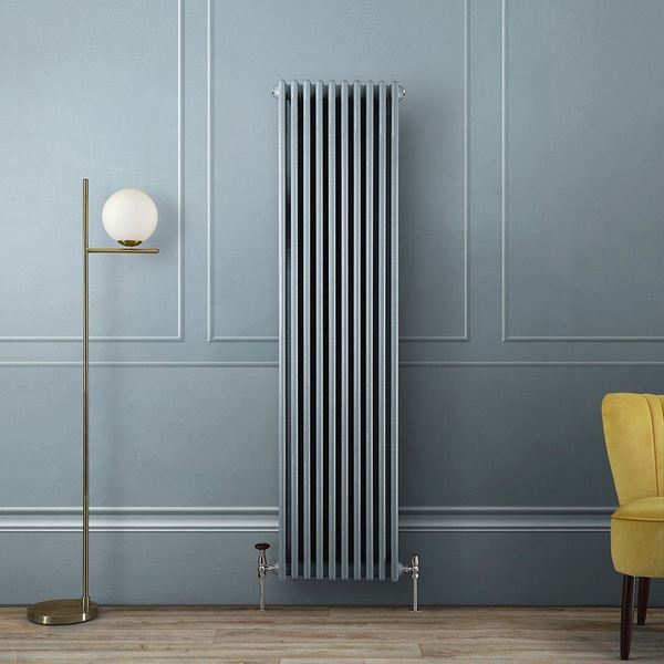 Трубчатый радиатор Rifar TUBOG 2200/8 B RAL 9016 белый глянцевый, боковое, ВхШхГ - 2000х368х66