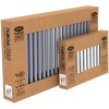 Трубчатый радиатор Rifar TUBOG 2200/8 B RAL 9016 белый глянцевый, боковое, ВхШхГ - 2000х368х66