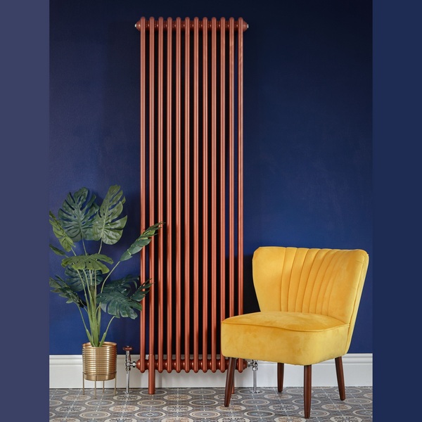 Трубчатый радиатор Rifar TUBOG 3200/12 B RAL 9016 белый глянцевый, боковое, ВхШхГ - 2000х552х107