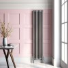 Трубчатый радиатор Rifar TUBOG 3240/13 B RAL 9016 белый глянцевый, боковое, ВхШхГ - 2400х598х107