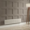 Трубчатый радиатор Rifar TUBOG 2037/32 B RAL 9016 белый глянцевый, боковое, ВхШхГ - 365х1472х66