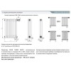 Трубчатый радиатор Rifar TUBOG 3042/7 B RAL 9016 белый глянцевый, боковое, ВхШхГ - 415х322х107