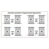 Трубчатый радиатор Rifar TUBOG 3037/4 B RAL 9016 белый глянцевый, боковое, ВхШхГ - 365х184х107