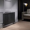 Трубчатый радиатор Rifar TUBOG 3057/31 B RAL 9016 белый глянцевый, боковое, ВхШхГ - 565х1426х107