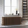 Трубчатый радиатор Rifar TUBOG 3057/31 B RAL 9016 белый глянцевый, боковое, ВхШхГ - 565х1426х107