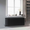 Трубчатый радиатор Rifar TUBOG 3062/25 B RAL 9016 белый глянцевый, боковое, ВхШхГ - 615х1150х107