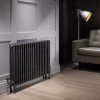Трубчатый радиатор Rifar TUBOG 3062/25 B RAL 9016 белый глянцевый, боковое, ВхШхГ - 615х1150х107
