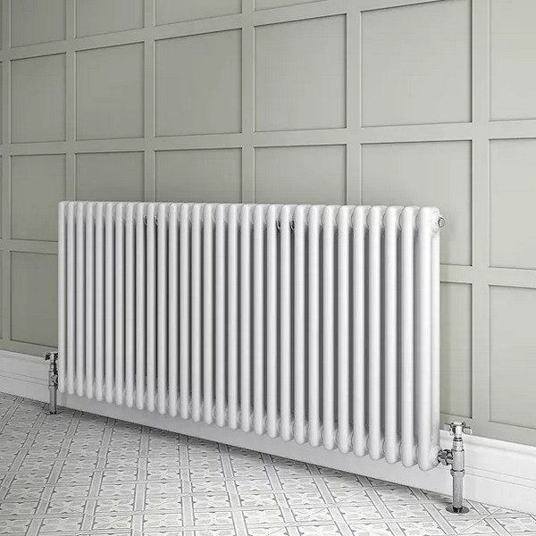 Трубчатый радиатор Rifar TUBOG 2067/7 B RAL 9016 белый глянцевый, боковое, ВхШхГ - 665х322х66