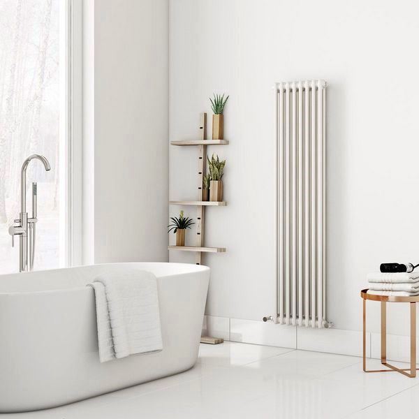 Трубчатый радиатор Velar 2150/5, нижнее подключение B50 без вентиля, ВхШхГ - 1500х225х70, 941 Вт