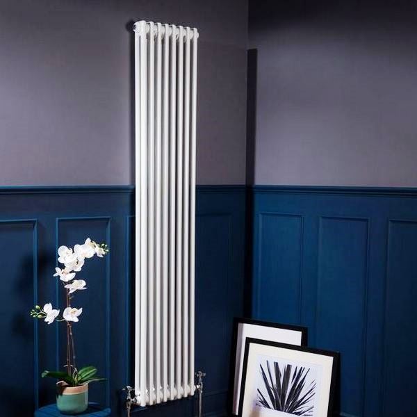 Трубчатый радиатор Velar 2200/13, нижнее подключение B50 без вентиля, ВхШхГ - 2000х585х70, 3238 Вт