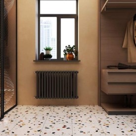 Трубчатый радиатор Velar 2040/25, нижнее подключение B50 без вентиля, ВхШхГ - 400х1125х70, 1400 Вт