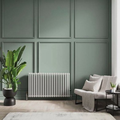 Трубчатый радиатор Velar 2057/43, нижнее разнесённое BLR без вентиля, ВхШхГ - 570х1935х70, 3298 Вт