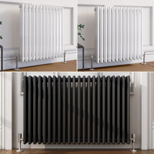 Трубчатый радиатор Velar 2057/20, нижнее подключение V50 с вентилем, ВхШхГ - 570х900х70, 1534 Вт