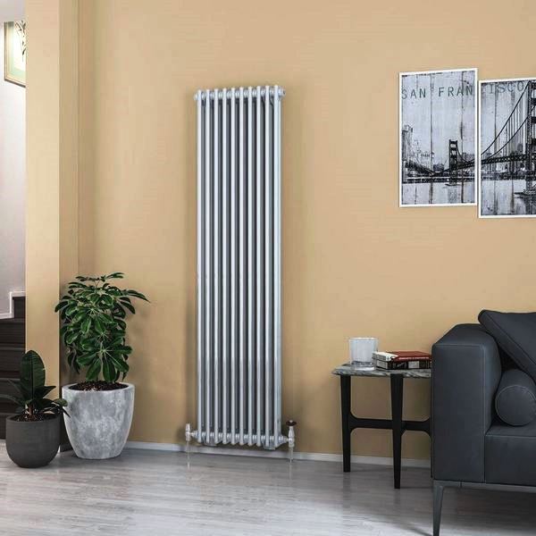 Трубчатый радиатор Velar 2075/19, нижнее подключение V50 с вентилем, ВхШхГ - 750х855х70, 1858 Вт