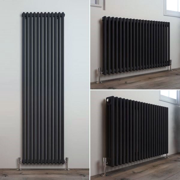 Трубчатый радиатор Velar 2075/19, нижнее подключение V50 с вентилем, ВхШхГ - 750х855х70, 1858 Вт