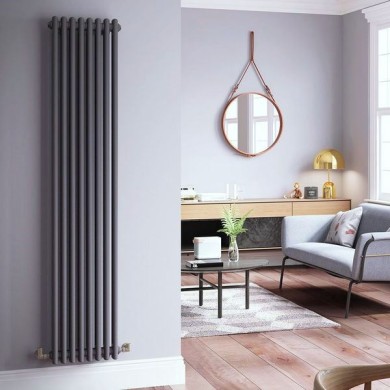 Трубчатый радиатор Velar 2200/6, боковое подключение 3/4, ВхШхГ - 2000х270х70, 1495 Вт