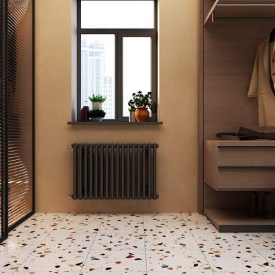 Трубчатый радиатор Velar 2040/26, нижнее подключение V50 с вентилем, ВхШхГ - 400х1170х70, 1456 Вт