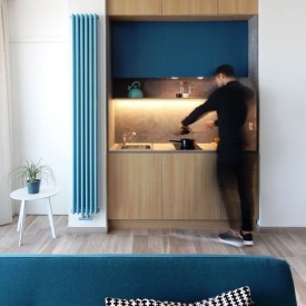 Трубчатый радиатор Velar 3180/15, нижнее подключение B50 без вентиля, ВхШхГ - 1800х675х100, 3945 Вт